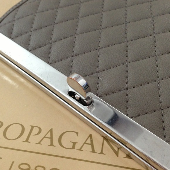 Quilted Black Poppy Wallet