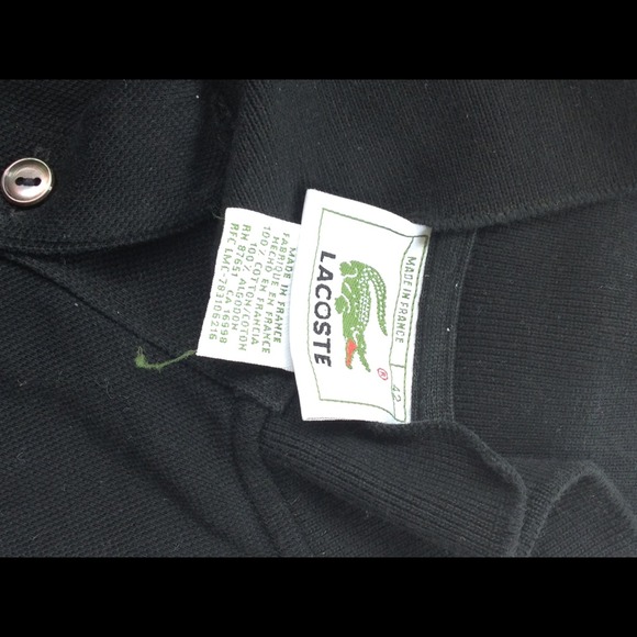 Black Lacoste Tank Top - Picture 2 of 3