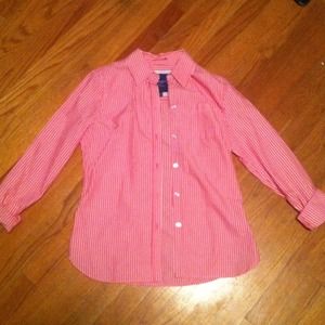 Pinstriped American Eagle button down