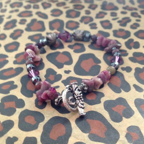 Cute Bead Rock Charm Bracelet