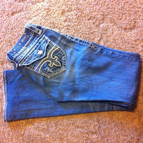 🚩DECIDED TO KEEP🚩💯AUTHENTIC ROCK REVIVAL JEANS