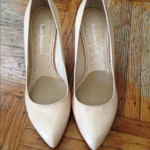 Enzo Angiolini Nude Patent Pumps
