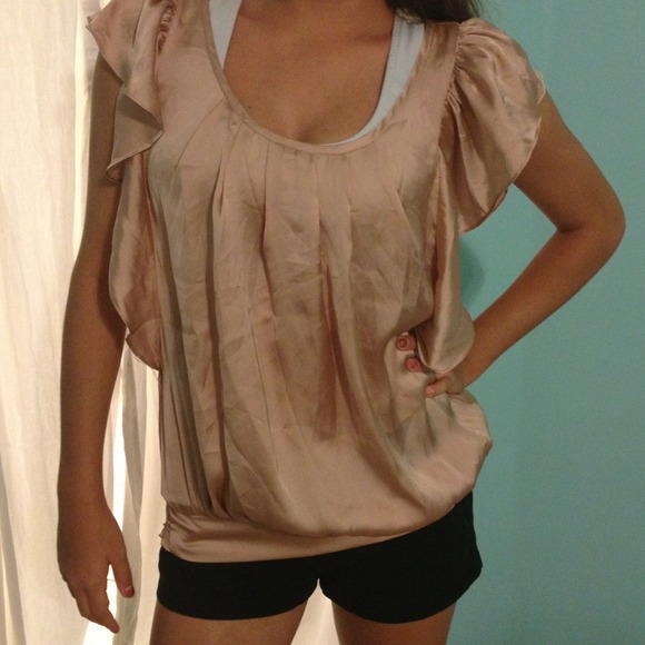 🎉SOLD🎉 Blush winged top - Picture 2 of 3