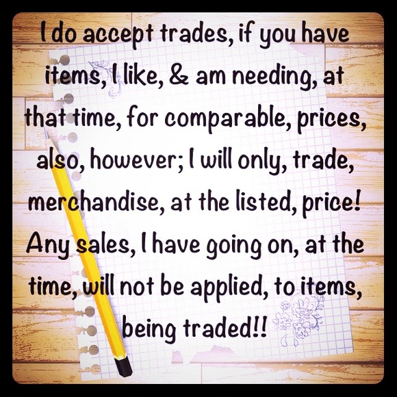 MY POLICY REGARDING TRADES