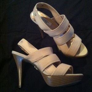 Platform strappy heels New