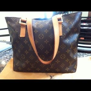 Authentic Louis Vuitton Monogram Cabas Piano