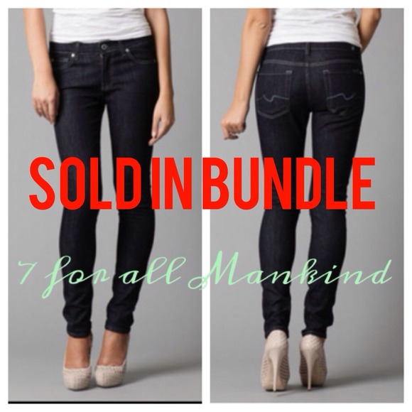 SOLD! Like new 7 FAM Gwenevere skinny jean