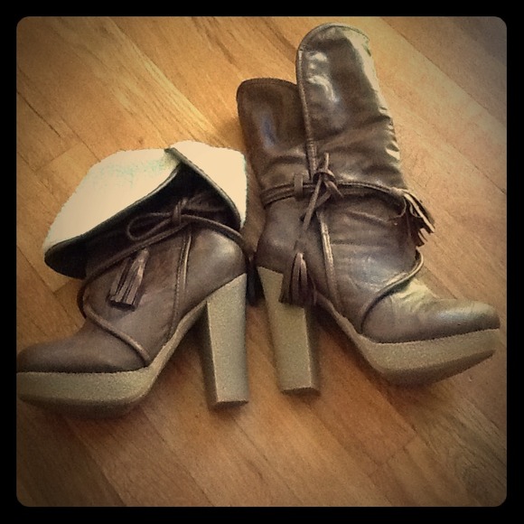 Boots - NWOT Gorgeous Brown Boots two ways to wear them!