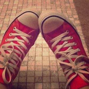 Red women's Chuck Taylor All Star converse