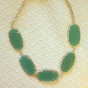 Kendra Scott Valencia Necklace in Green ONYX