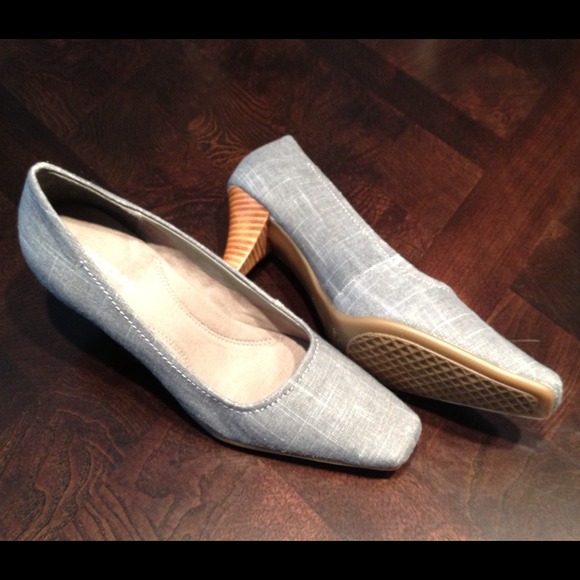 Brand New Light Blue Canvas Pumps