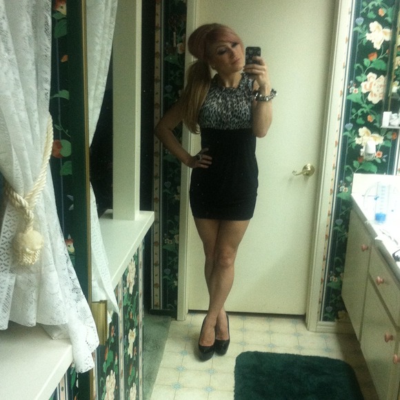 New Snow Leopard Mini Dress