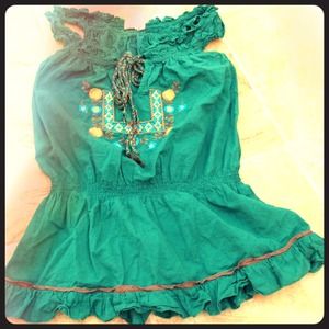 Bohemian off the shoulder tank