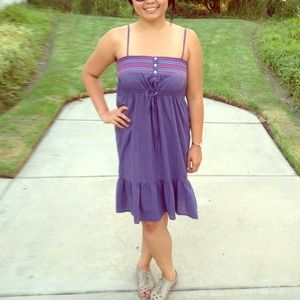 Reduced! Polka-Dot Navy Blue Dress