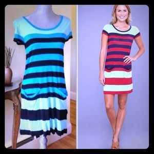 NWT Kensie Dress Cyan Combo 36inches long S-M