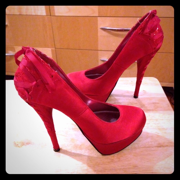 Bakers red corset style heal 💥reduced💥