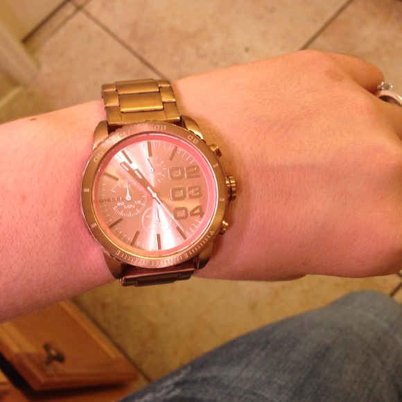 Diesel rose gold watch
