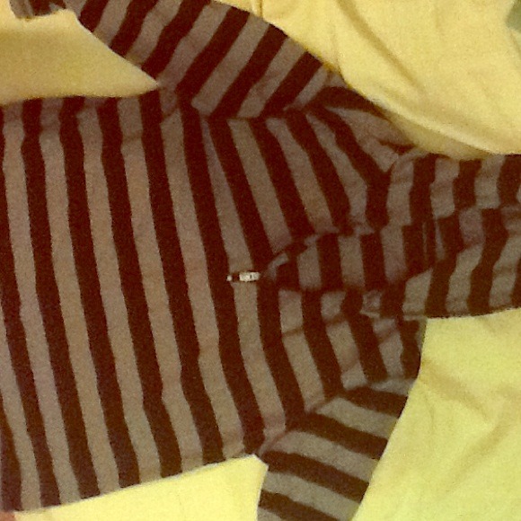 Hooded stripe shirt