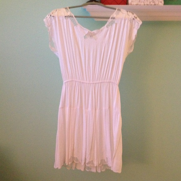 White Crochet Dress