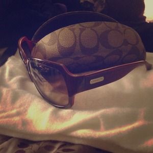 Coach pink sunglasses