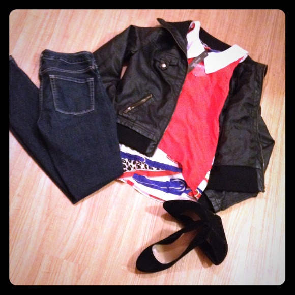 High-low sheer collared shirt