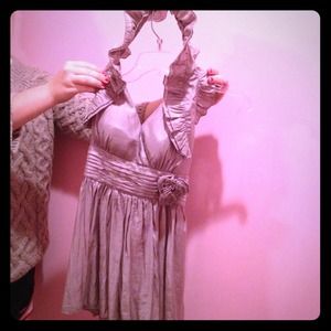 Ruffled halter top! So sweet