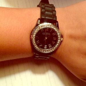 New rhinestone watch.