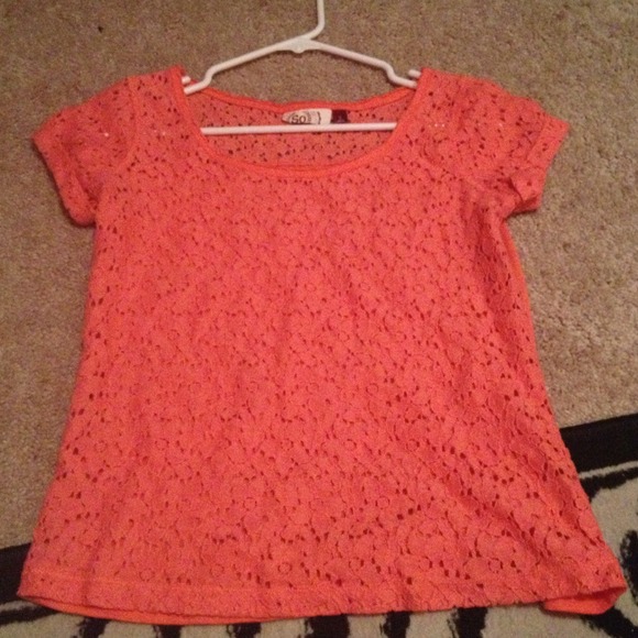 🎀TRADED🎀Coral lace top