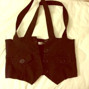 Cute Black vest with buttons