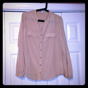 Adorable Blush Pink long sleeved Blouse