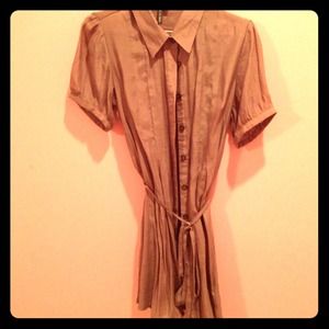 Brown collared top