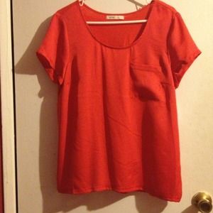 Red blouse