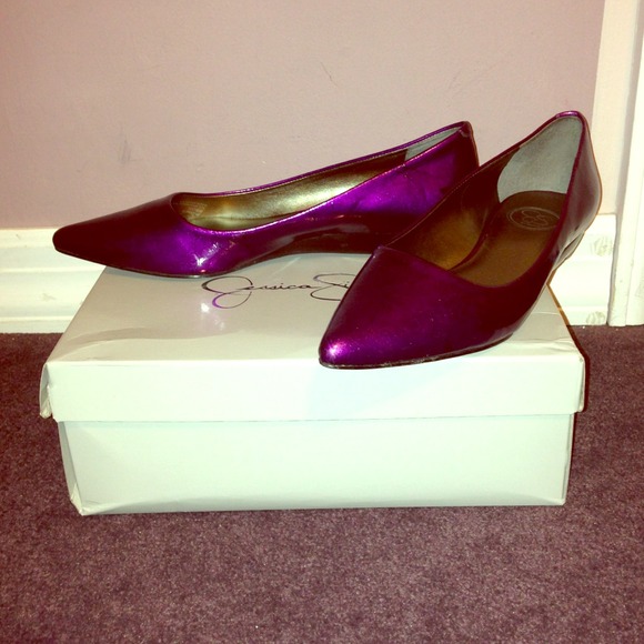 SOLD IN BUNDLE! Purple Pointy Shoes <3