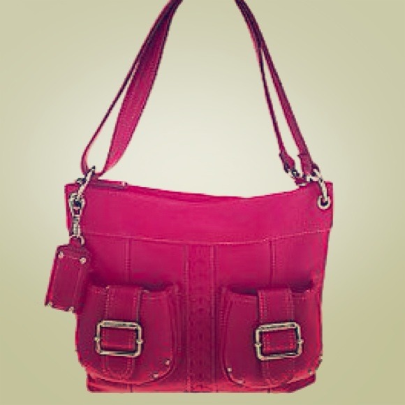 tignanello Handbags - Tignanello Pebble Leather bag in Cosmo pink!!New!!