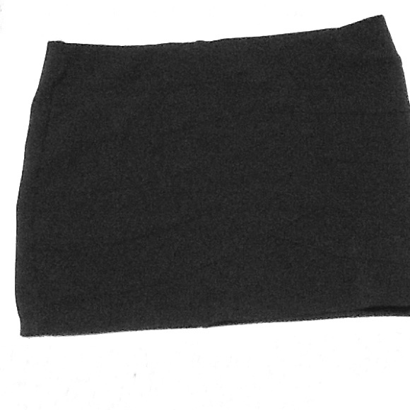 Black mini skirt