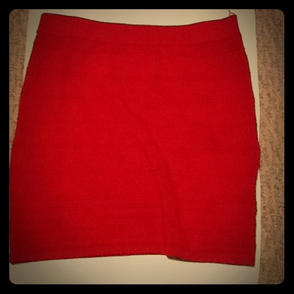 Adorable Red Tube Skirt