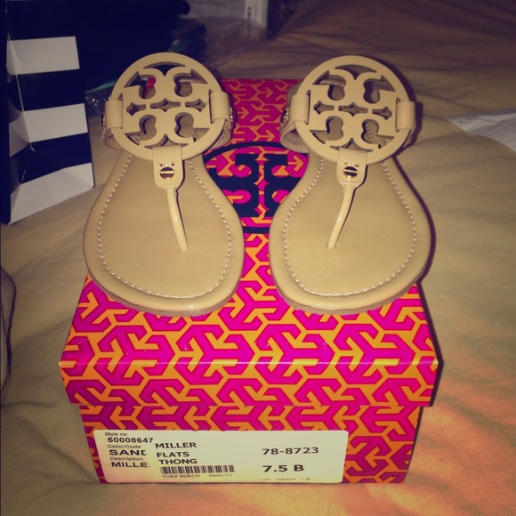 NEW Tory Burch Miller 7.5 Sand