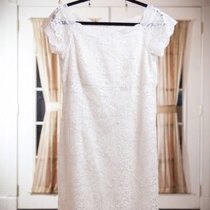White lace dress