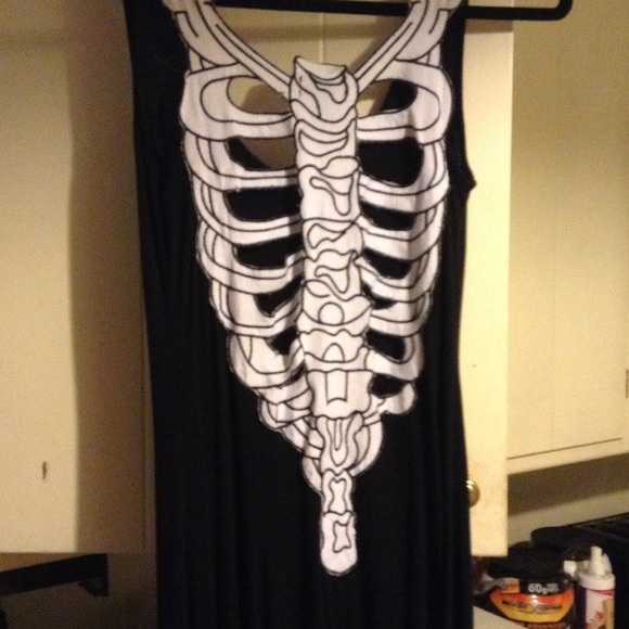 Dresses & Skirts - Floor length black maxi and mesh bralette