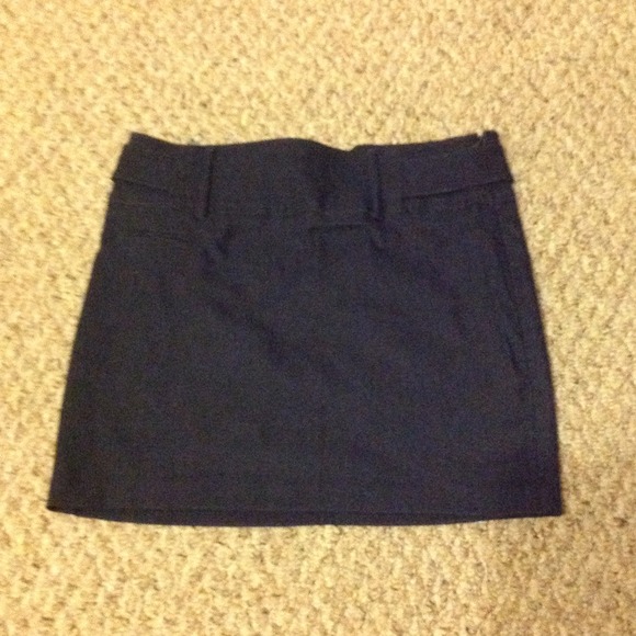 Forever 21 Stretchy Navy Mini Skirt