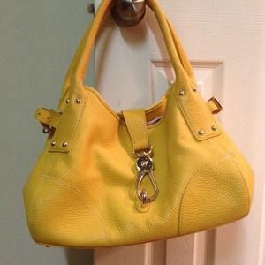Authentic Yellow dooney & Burke handbag