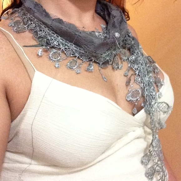 Slate Blue Scarf - Picture 2 of 3