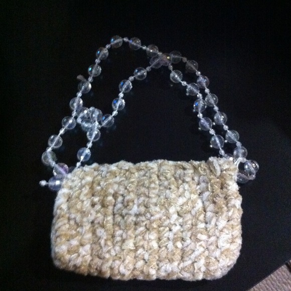 Soft light brown crotchet purse/wallet/ phone case