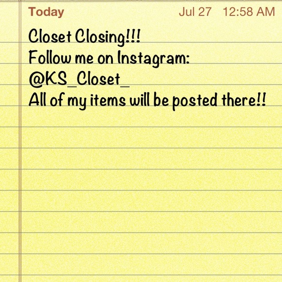 💥Closet Closing💥