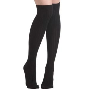 Bundled🐶🐺🐱 Black Thigh High Modcloth Socks