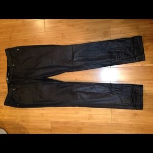 ***SOLD***Mossimo BlK Coated Denim bottoms