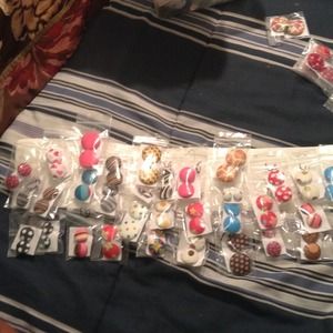 Button Earrings