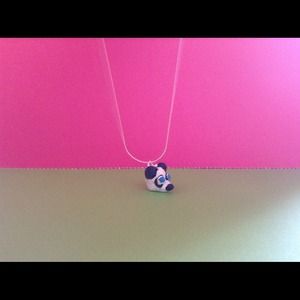 Panda head necklace