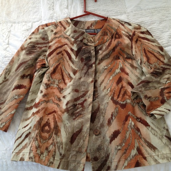 Chico's animal print Jacket