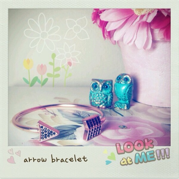 ?A rose gold arrow bracelet?